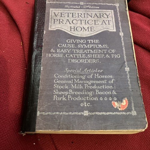 Antique book veterinary - antique,