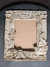 Unusual Mexico Ornate Ancient Mayan Style Photo Frame 29 x 25 cm VGC