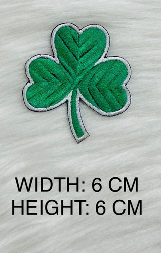 Embrodiered shamrock patch - embrodiered,
