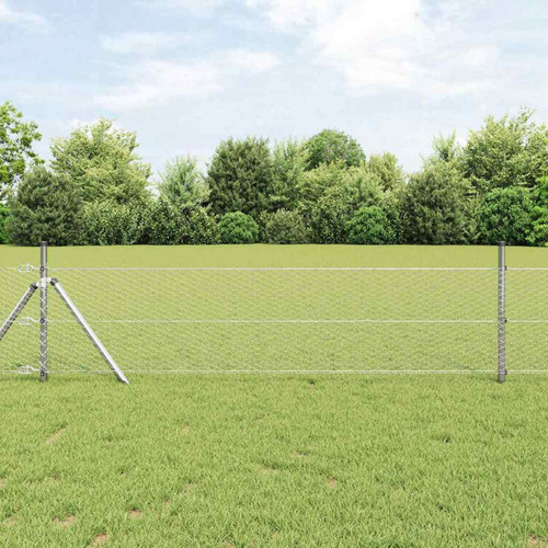Fence post set silver - post,