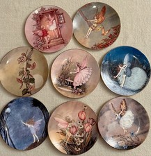 Royal Worcester The Enchanted Fairy Glade Collection Flower Fairies Plates Set 8