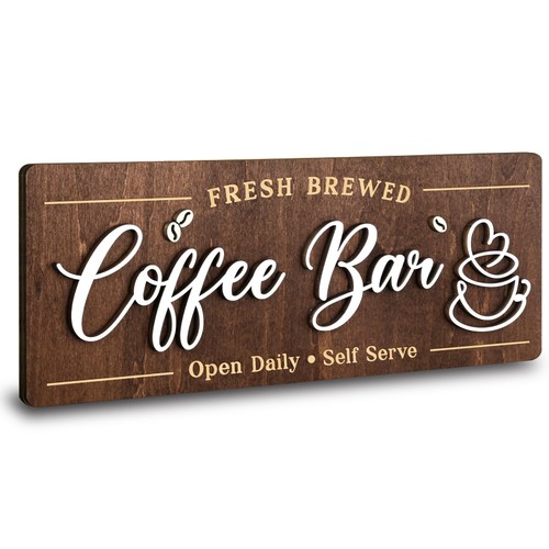 Vintage coffee bar - vintage, signs