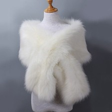 Women Fluffy Faux Fur Wedding