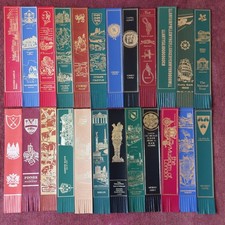 26 vintage leather bookmarks, excellent quality, cathedrals, country houses etc.