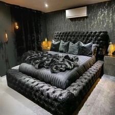 Crushed velvet ambassador bed - velvet,