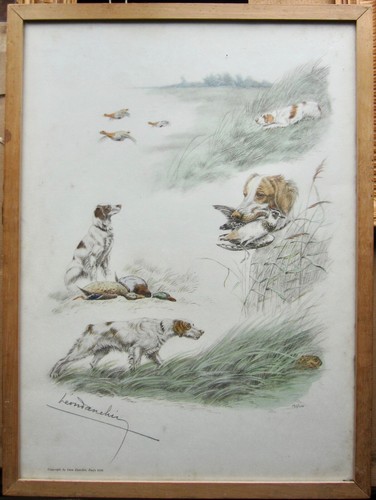 Two vintage framed numbered