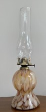 Antique oil lamp glass base - antique,