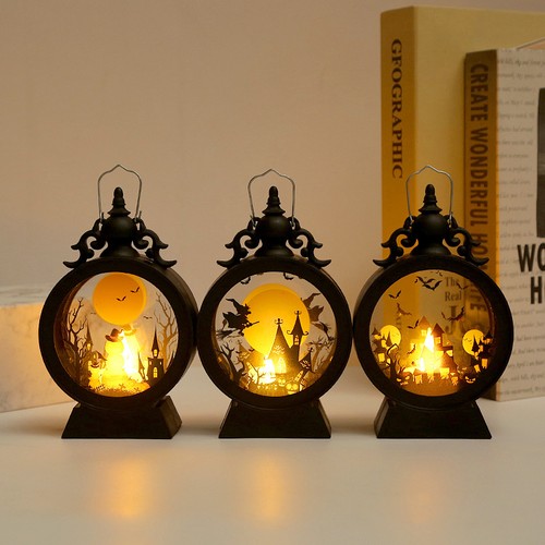 Halloween retro candle - candle, lantern