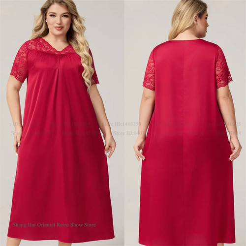 Large size long nightgown - size,