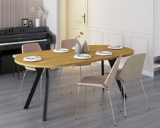 Round Extendable 90/180cm Table Space-Saving New LEON 90/180 FAST DELIVERY