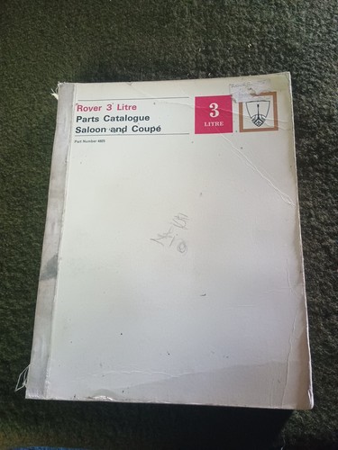 Rover 3ltr parts catalogue - rover,