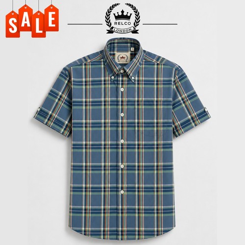 Relco grey check shirt - relco,