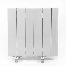 Convector Heater Smart Portable Electric White Timer Function Wheeled 1500W