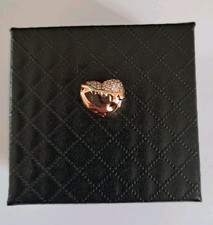 Lovely PANDORA Sparkling Melting Heart Charm Rose Gold Plated 