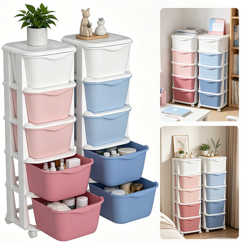 5tier plastic storage drawers - storage,