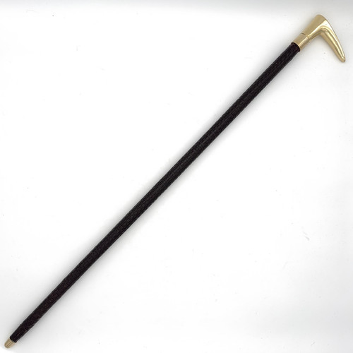 Brass handle leather - handle, wrapped