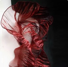 Iridescent Organza Ruffle Lace