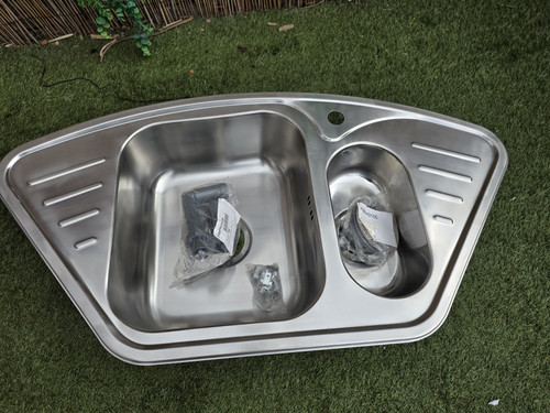 Brushed stainless steel inset - brushed,