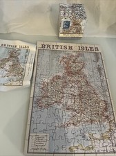 Used - Complete Robert Fredrick 100 Piece Cube Jigsaw Puzzle – BRITISH ISLES MAP