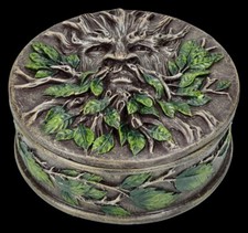 Round Casket - Greenman - Storage Box Money Gift