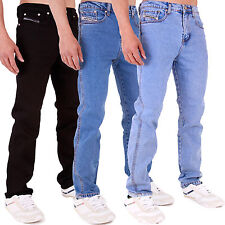 MENS AZTEC STRETCH SKINNY FIT JEANS IN BLACK STONEWASH LIGHTWASH 28-40 42 44 46 