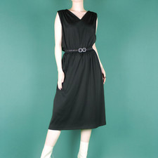 VINTAGE Black Glitter Belt