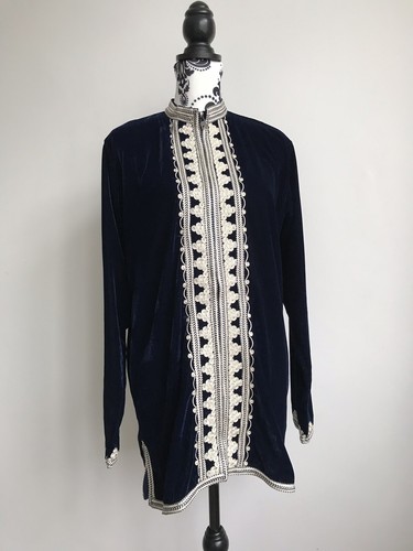 Bohemian moroccan navy blue - moroccan,