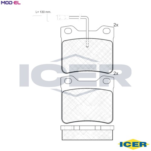 Brake pad set disc - brake,