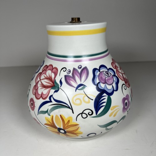 Poole pottery handpainted lamp - pottery,