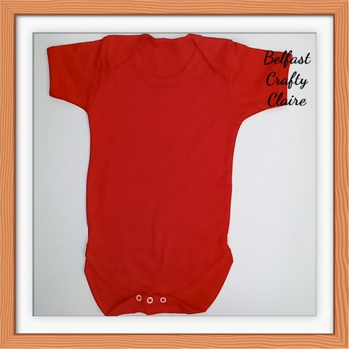 Plain red baby - red,