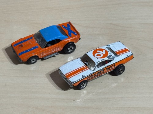 Vintage matchbox orange peel - orange,