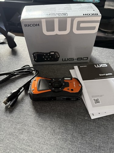 Ricoh orange waterproof - ricoh, wg-80