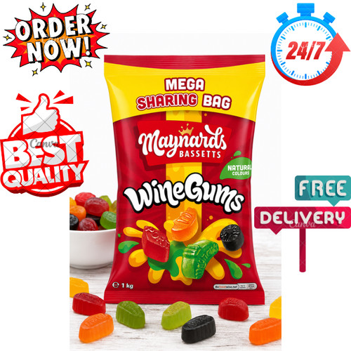 Maynards wine gums pack - of, 1kg