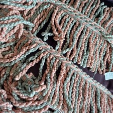 Bullion Fringing. Pink  Blue. Upholstery, Curtain Trimming.  9 Yards.