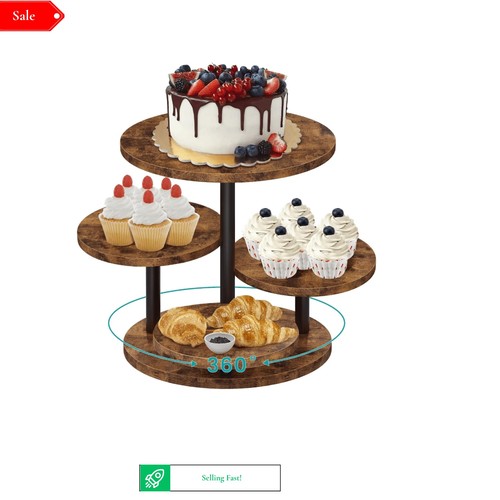 Tier wooden cupcake stand - tier,