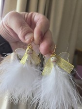 Accessorize Christmas Angel Earrings.  Look Beautiful.