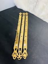 Vintage Solid Brass Wall Mount Utensil Racks set of 3