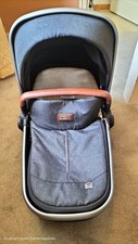 Silver Cross Wave Carrycot + Extras Charcoal Very Good Condition 