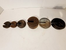 6 Vintage Cast Iron Platform