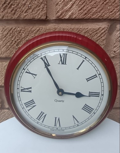 Vintage wooden wall clock - wall,