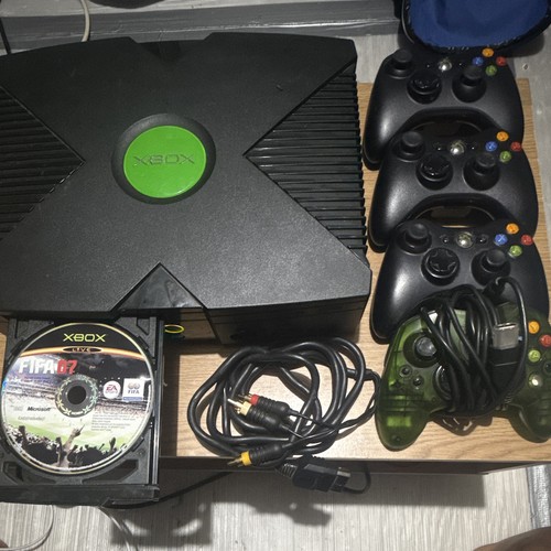 Microsoft xbox original black - xbox,
