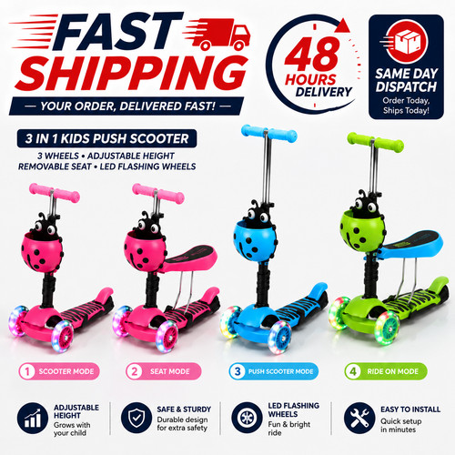 Kids push scooter - in,
