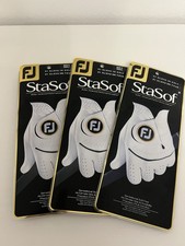 3 Footjoy StaSof Golf Gloves