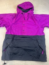 Vintage REI Gore-Tex Anorak Jacket Magenta & Black XL 90s Pullover Retro Outdoor