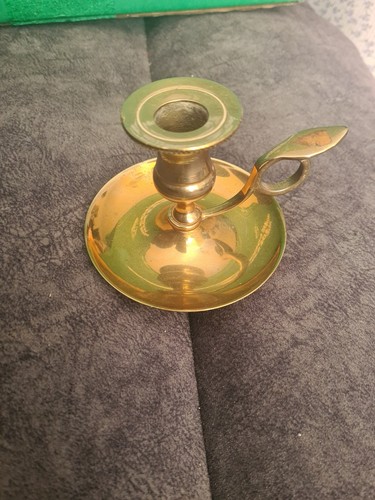 Brass candlestick holder - candlestick, with