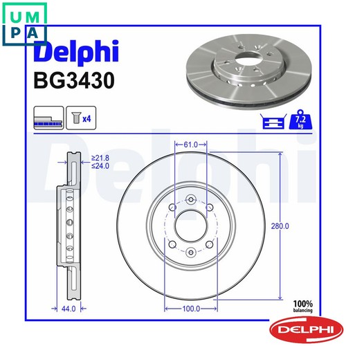 Brake disc bg3430 for - disc,