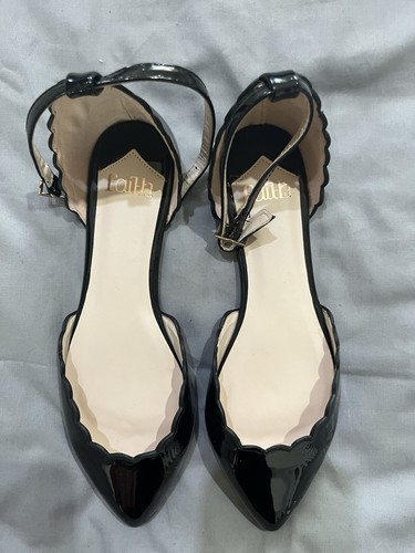 Faith black shoes size 4 - faith,