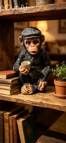Cheeky monkey flat cap and - monkey,