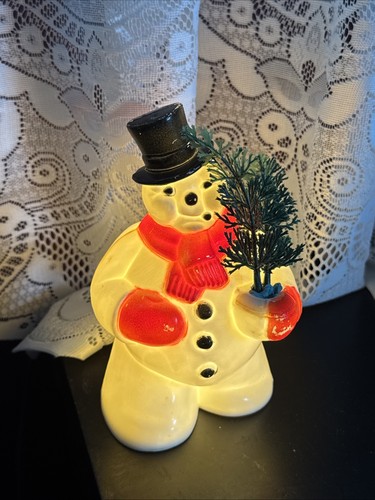 Noma blowmold snowman 1950s - noma,