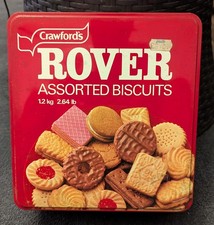Rovers Crawford's Vintage Biscuit Tins 80's/90's Collectible